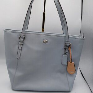 COACH Peyton Leather Zip Top Tote